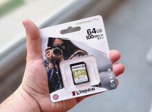Kingston Canvas 64GB 100Mb/san SD yaddaş kartı