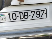 Avtomobil qeydiyyat nişanı -10-DB-797