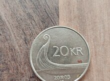 Pul "Norveç 20 kron (2003)"