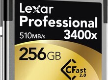 Lexar Professional 256GB 3400x 510 mb/s CFast 2.0 Memory Card