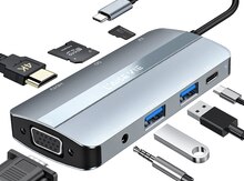 L'aise Vie | USB C Adapter, USB C to VGA Hub, 8 in 1