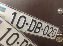 Avtomobil qeydiyyat  nişanı - 10-DB-020