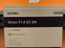 Linza "Sigma 16mm F1.4 Sony"