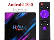 H96 Max Tv Box Android 10 4GB/32GB Səslə İdarə + Pult 