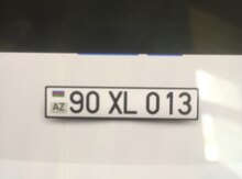 Avtomobil qeydiyyat nişanı - 90-XL-013