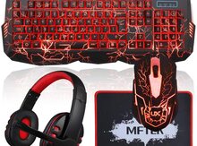 Gaming Keyboard and Mouse Combo with Headset