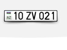 Avtomobil qeydiyyat nişanı - 10-ZV-021