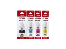 Canon GI-40 Black And Colour Ink Bottle 4 Pack 