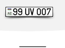 Avtomobil qeydiyyat nişanı - 99-UV-007