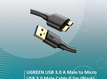 UGREEN USB 3.0 A Male to Micro USB 3.0 Male Cable 0.5m (Black) US130 (10840)