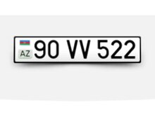 Avtomobil qeydiyyat nişanı - 90-VV-522