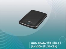 HHD ADATA 2TB USB 3.1 (AHV300-2TU31-CBK)