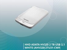 HHD ADATA HV320 2 TB USB 3,1 White (AHV320-2TU31-CWH