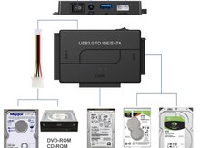 Universal USB 3.0 to IDESATA convertor with power switch