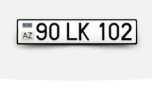 Avtomobil qeydiyyat nişanı - 90-LK-102