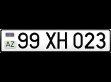 Avtomobil qeydiyyat nişanı - 99-XH-023 
