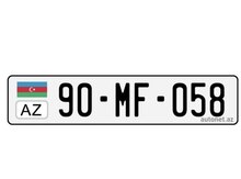 Avtomobil qeydiyyat nişanı - 90-MF-058