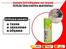 İzolyasiya mineral yunu " ISOVER Döşəmə və Arakəsmə " üçün 50mm 20m2