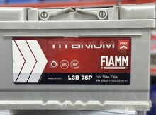 Akkumulyator "TITANIUM FIAMM" 12V 75Ah 730A