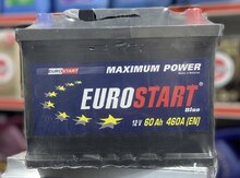 Akkumulyator "EUROSTART" 12V 60Ah 460A