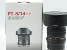 "Sony full frame" üçün linza "Samyang 14mm e mount manual lens"