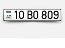 Avtomobil qeydiyyat nişanı - 10-BO-809