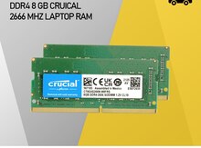 Curcial 8GB  Yeni DDR4 2666 Mhz Sodimm Laptop Ram 