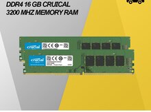 Cruical DDR4 16Gb 3200 Mhz PC RAM
