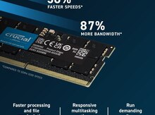 Operativ yaddaş “Crucial 16GB DDR5 SODIMM 4800MHz”