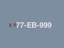 Avtomobil qeydiyyat nişanı - 77-EB-999