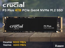 SSD Crucial P3 Plus 4TB NVMe M.2 CT4000P3PSSD8