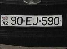 Avtomobil qeydiyyat nişanı - 90-EJ-590