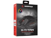 Mouse "Rampage SMX-R77 X-TITAN USB Black Macro Gaming"