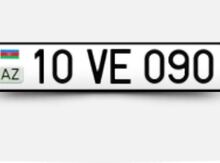 Avtomobil qeydiyyat nişanı - 10-VE-090