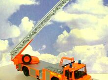 Коллекционная модель пожарного автомобиля "Iveco Magirus DLK 23-12 fire Department 1996"