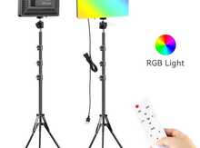 RGB Led işıq tripod 36sm+2.10sm 