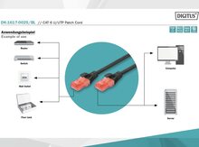 Digitus DK-1617-005 Cat 6 Utp 0.50 mt Patch Cord Boz