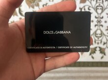 "Dolce&Gabbana" sertifikatı