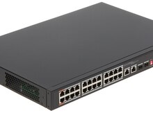 Dahua PFS3226-24ET-240 24 Port Megabit 24 Port Poe 240W +2 Port Combo Sfp Rack Mount Switch