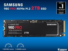 SAMSUNG 980 PRO 2TB PCIe NVMe Gen4 Internal Gaming SSD M.2 MZ-V8P2T0B/AM