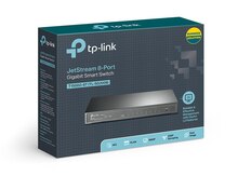 Şəbəkə avadanlığı "TP-link T1500G-8T ( TL-SG2008 ) JETSTREAM 8 Port GIGABIT Smart Switch"
