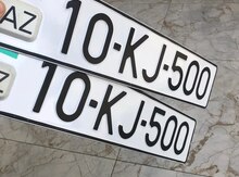 Avtomobil qeydiyyat nişanı - 10-KJ-500