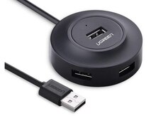Kabel "UGREEN 20277 USB 2.0 HUB 4 PORTS 1M BLACK CR106"