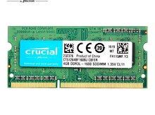 RAM "Crucial SODIMM DDR3L 4Gb PC3L-12800 1600MHz"
