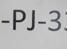 Avtomobil qeydiyyat nişanı - 90-PJ-338 itib