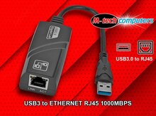 USB 3.0 - RJ45 Lan gigabit çevirici