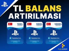 PS4/PS5 üçün "Playstation TL balans" paketi
