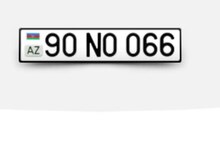 Avtomobil qeydiyyat nişanı - 90-NO-066