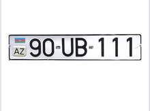 Avtomobil qeydiyyat nişanı - 90-UB-111