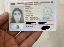 Şəxsiyyət vəsiqəsi tapılıb